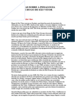 Notas Sobre a Pedagogia de Hugo de São Vitor