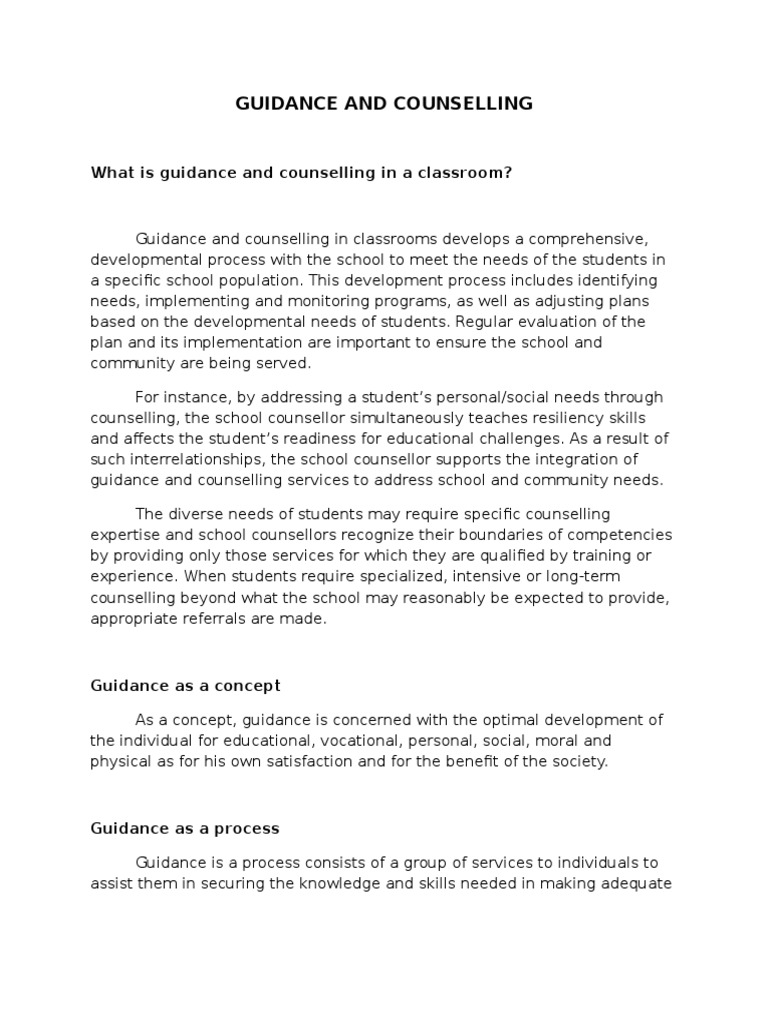 research topics on guidance and counselling pdf