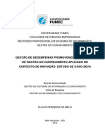 MESTRADO PROFISSIONAL EM SISTEMAS DE INFORMAÇÃO E  GESTÃO DO CONHECIMENTO