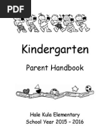 Kindergarten Handbook