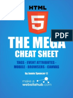 HTML5 Mega Cheat Sheet A4 Print Ready