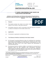 Information Bulletin No.120: Action To Be Taken Concerning Port State or Flag State Detention