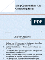 Ch#2 Recognizing Opportunities and Generating Ideas
