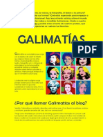 Galimatías, un blog de arte