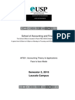 AF301 Course Outline Semester 2, 2015