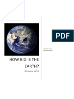 How Big Is The Earth Folio Task 2014 Gabriel Rayo