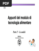 analisi alimentari
