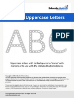 Dotted Uppercase Letters - Educate Autism