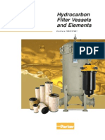 Hydrocarbon Filter Vessels and Elements