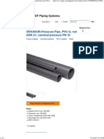 DEKADUR-Pressure Pipe, PVC-U, Red SDR 21, Nominal Pressure PN 10 - Product Catalog