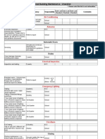 Planned Building Maintenance Checklist