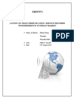 MBA C - Sector Analysis of Telecommunication - Service Providers