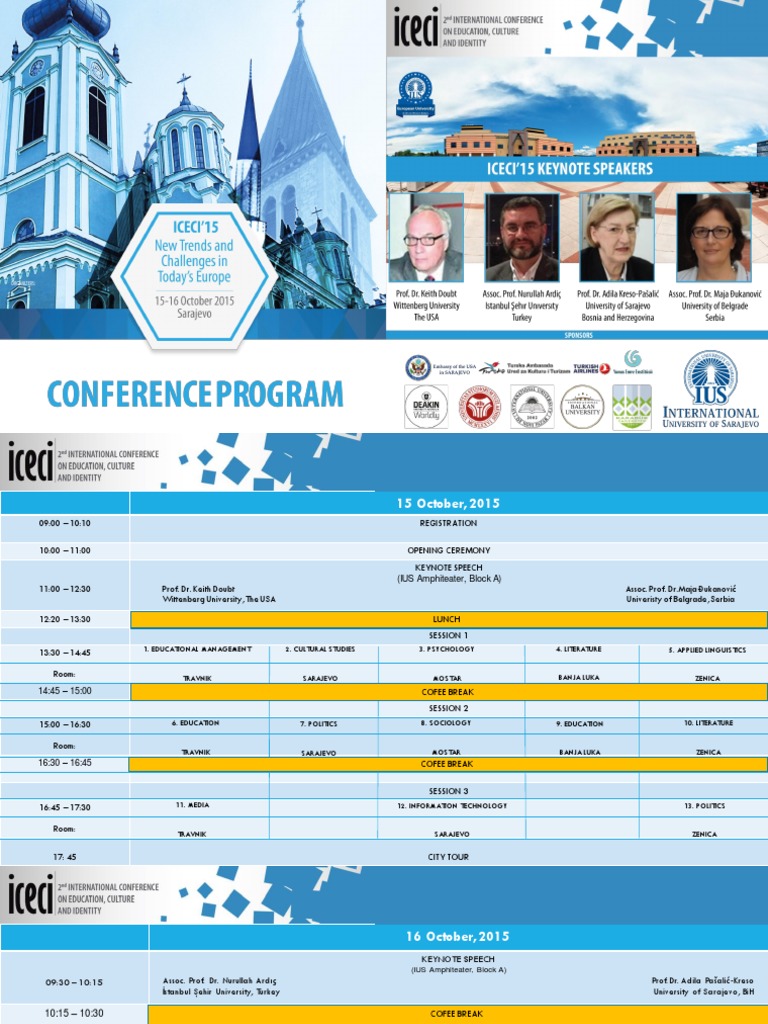 International Conference Agenda 2015 | PDF | Bosnia And Herzegovina ...