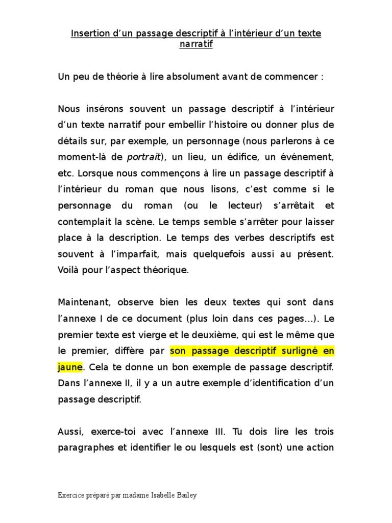 Passage descriptif dans un texte narratif | PDF | Nautilus (Verne) | Océan