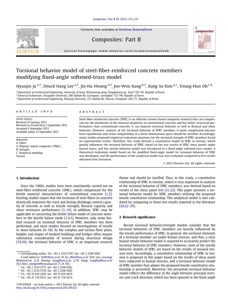 Analysis of Reinforced Concrete Columns Subjected To Combined Axial ...