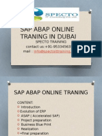Best Sap Abap Onlinetraining in DUBAI