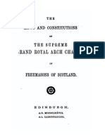 Laws and Constitutions Supreme Royal Arch Chapter Scotland