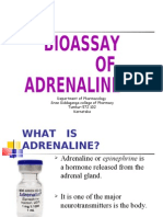 Bioassay of Adrenaline