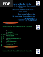 Desevolvimento urbano e crescimento economicovolvimento Urbano e Crescimento Economico