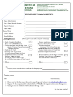 REQUEST FORM and No Due Certificate