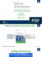 El Índice de Libertad Económica 2015: September 21, 2015