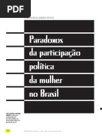 Os Paradoxos da Participação política da mulher no Brasil - CÉLI REGINA JARDIM PINTO