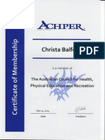 Achper Certificate