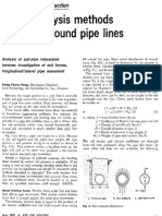 Stress Analysis for Underground Pipe
