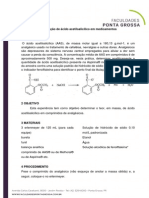 PRATICA 4Determinação de ácido acetilsalicílico em medicamentos