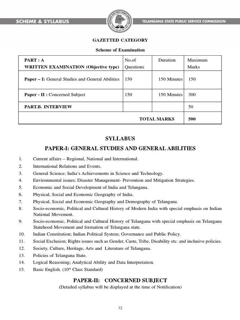 Group 2 Exam Syllabus Overview | PDF