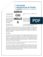 Monografia Sobre El Servicio Ingles