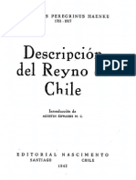 Thaddaeus Peregrinus Haenke - DescripciÃ N Del Reyno de Chile