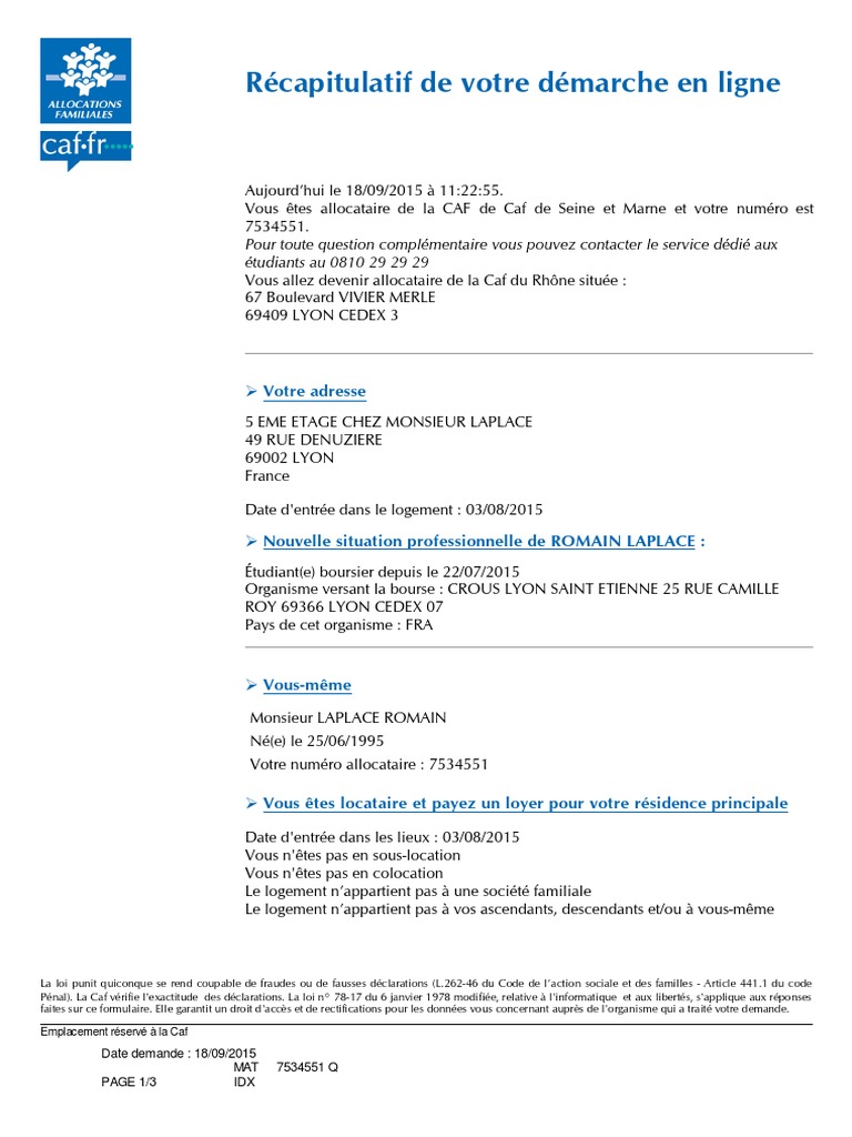 L'Attestation de Loyer | Logement | Gouvernement