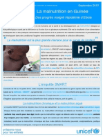 La Malnutrition en Guinée_Bulletin Septembre 2015