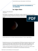 Eclipse de una súper luna roja se verá el domingo