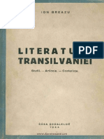 Ion Breazu - Literatura Transilvaniei