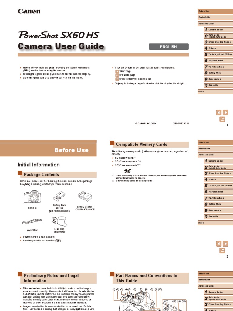 PowerShot SX60 HS Camera User Guide en PDF Exposure (Photography