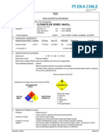 Hoja de Seguridad Clorato de Sodio