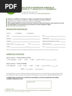 Marché Sur l'Eau Bulletin Adhésion/Abonnement