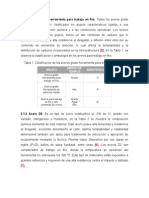 Aceros Grado Herramienta para Trabajo en Frio