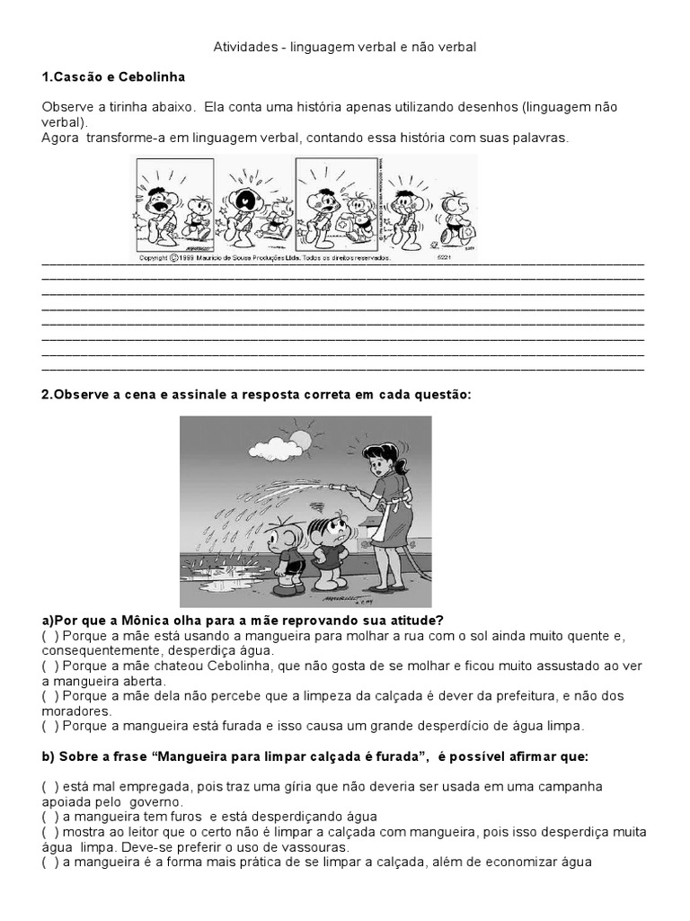 Atividades-LINGUAGEM VERBAL E NÃO-VERBAL.doc