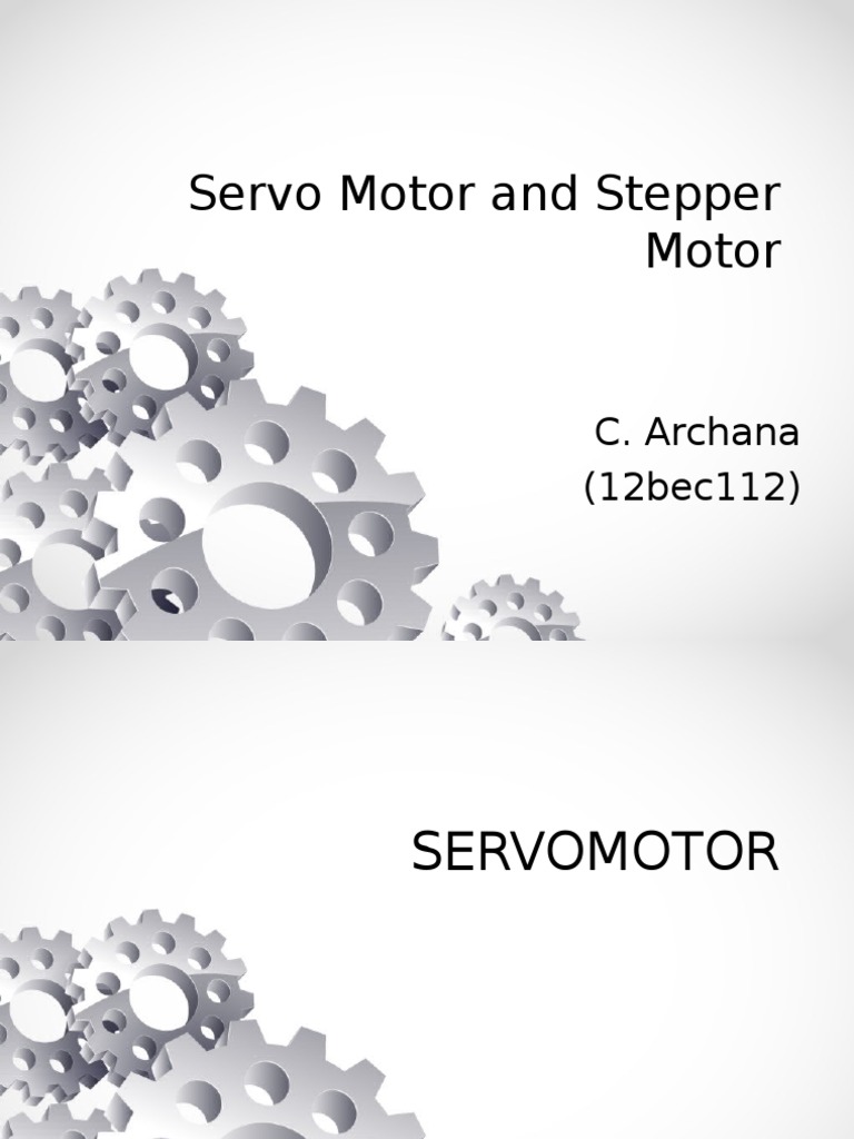 Servo Motors Servomechanism Systems Theory