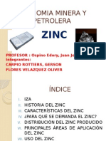 Zinc: usos, aplicaciones y mercado mundial
