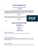 Codigo Procesal Penal Guatemalteco DECRETO DEL CONGRESO 51-92