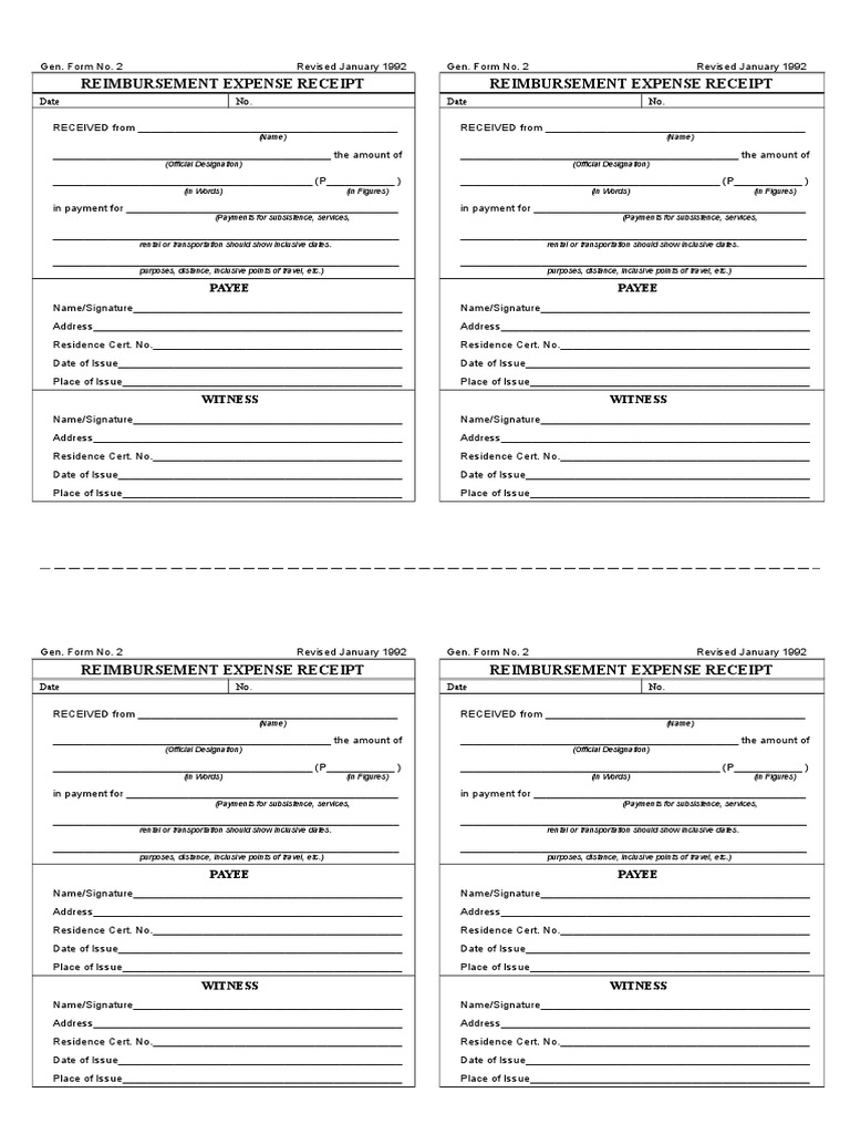 RER Form | PDF