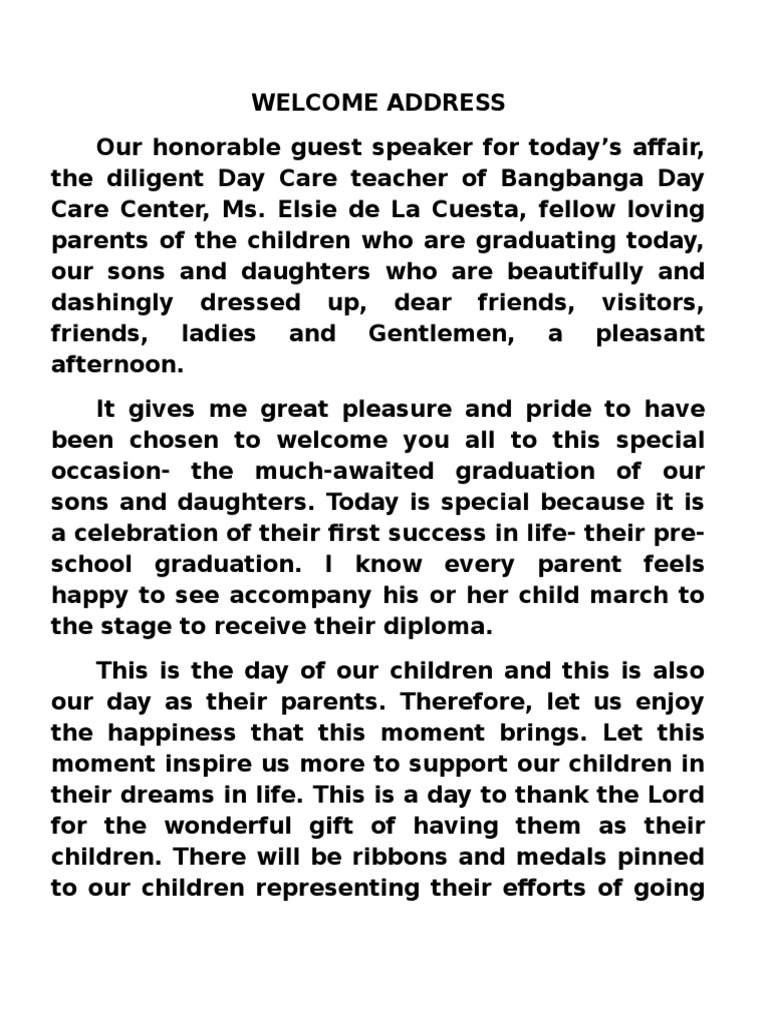 Welcome Address  PDF