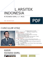 Profil Arsitek Indonesia: M.Ridwan Kamil S.T. Mud