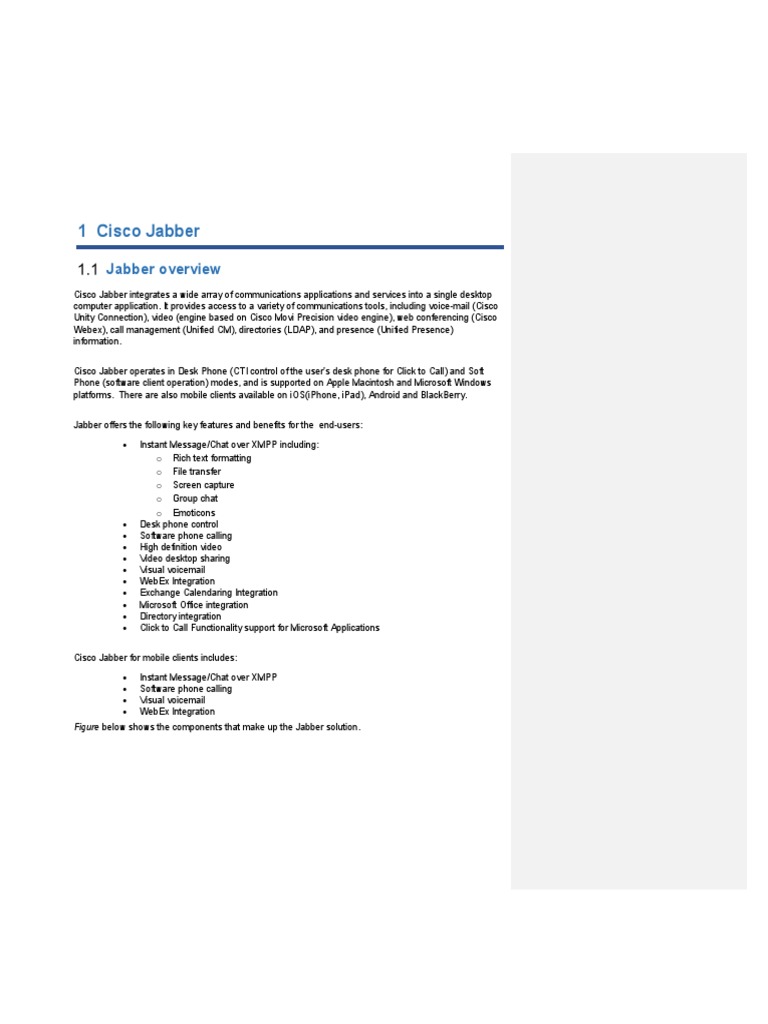 Jabber Design | PDF | Active Directory | Port (Computer Networking)