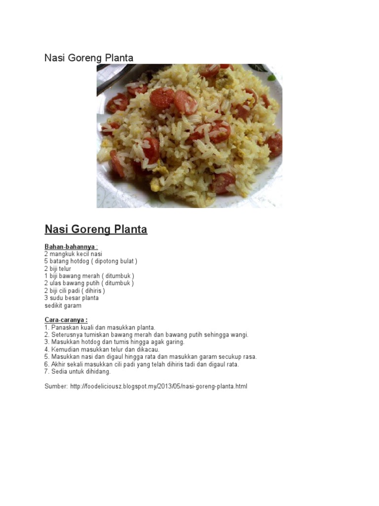 Nasi Goreng Planta Pdf