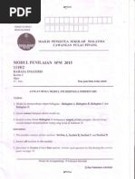 2015 Peperiksaan Percubaan Bahasa Inggeris SPM Pulau Pinang Kertas 2